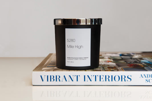 Book & Burn Bundle: Vibrant Interiors & 5280 Mile High Candle
